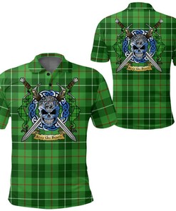 Clothing - Galloway District Tartan Polo Shirt Celtic Scottish Warrior - Golf Shirt