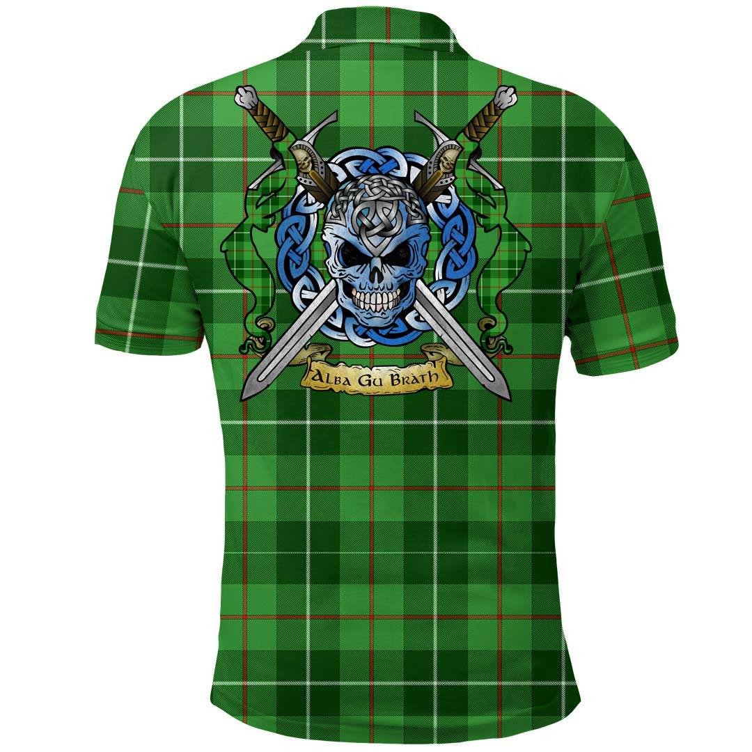 Clothing - Galloway District Tartan Polo Shirt Celtic Scottish Warrior - Golf Shirt - Image 2