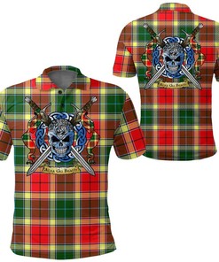 Clothing - Gibbs Tartan Polo Shirt Celtic Scottish Warrior - Golf Shirt