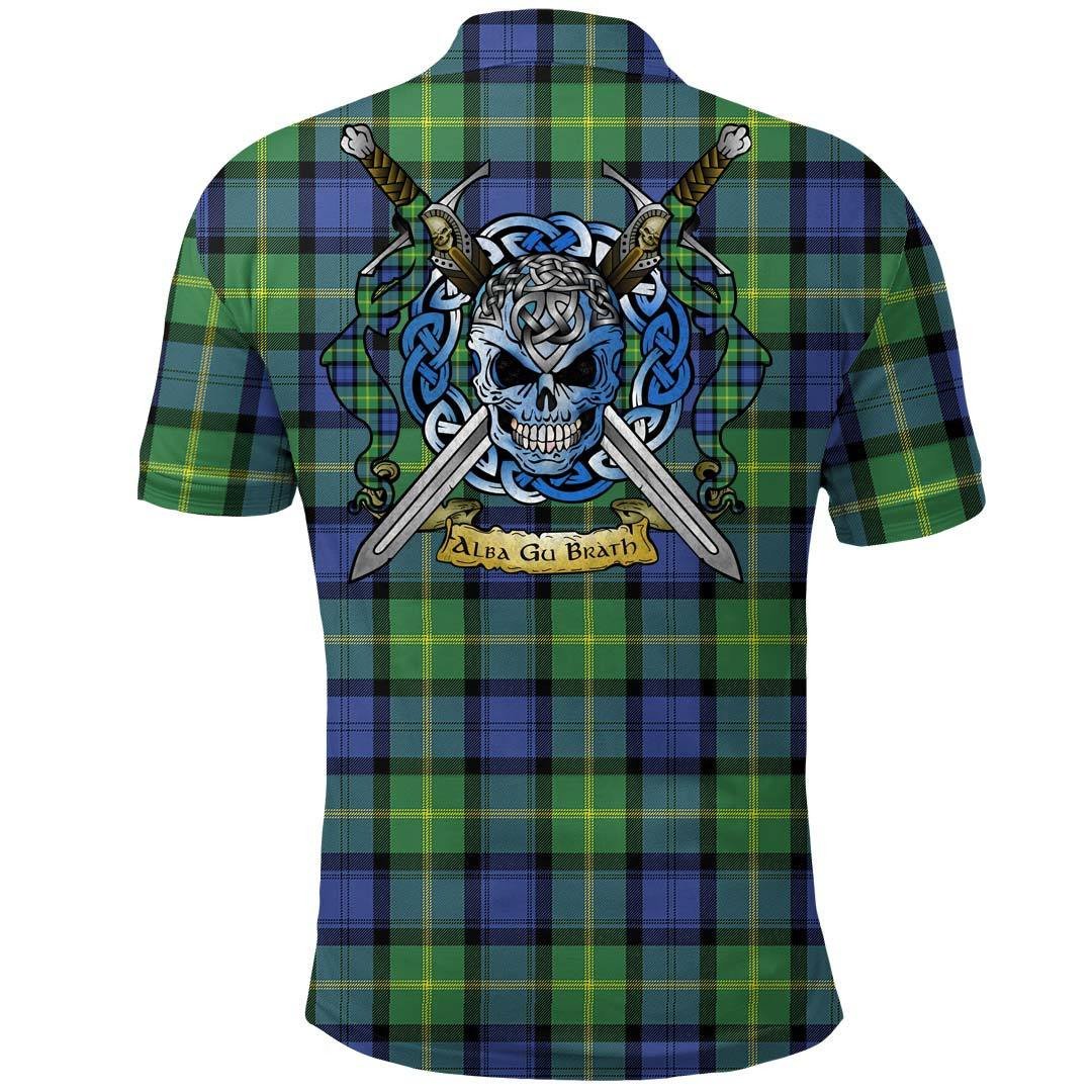 Clothing - Gordon Old Ancient Tartan Polo Shirt Celtic Scottish Warrior - Golf Shirt - Image 2