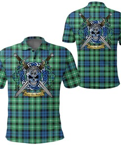 Clothing - Graham of Montrose Ancient Tartan Polo Shirt Celtic Scottish Warrior - Golf Shirt