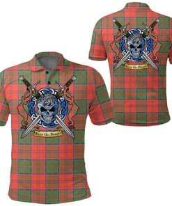 Clothing - Grant Ancient Tartan Polo Shirt Celtic Scottish Warrior - Golf Shirt