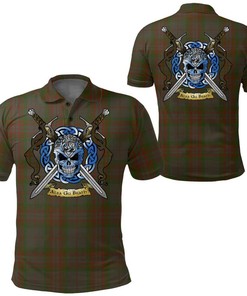 Clothing - Gray Hunting Tartan Polo Shirt Celtic Scottish Warrior - Golf Shirt