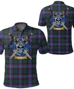 Clothing - Guthrie Modern Tartan Polo Shirt Celtic Scottish Warrior - Golf Shirt