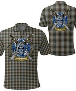 Clothing - Haig Check Tartan Polo Shirt Celtic Scottish Warrior - Golf Shirt