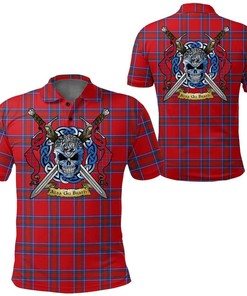 Clothing - Inverness District Tartan Polo Shirt Celtic Scottish Warrior - Golf Shirt