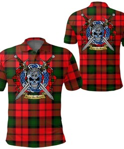Clothing - Kerr Modern Tartan Polo Shirt Celtic Scottish Warrior - Golf Shirt