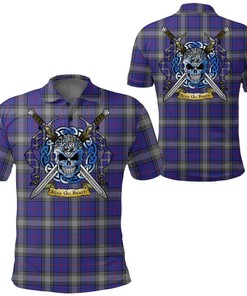 Clothing - Kinnaird Tartan Polo Shirt Celtic Scottish Warrior - Golf Shirt