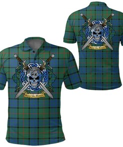 Clothing - Lauder Tartan Polo Shirt Celtic Scottish Warrior - Golf Shirt