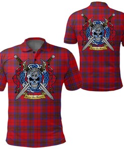 Clothing - Leslie Modern Tartan Polo Shirt Celtic Scottish Warrior - Golf Shirt