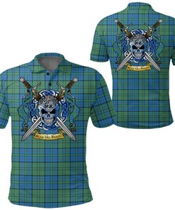 Clothing - Lockhart Modern Tartan Polo Shirt Celtic Scottish Warrior - Golf Shirt