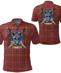 Clothing - MacAlister Modern Tartan Polo Shirt Celtic Scottish Warrior - Golf Shirt