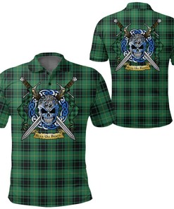 Clothing - MacArthur Ancient Tartan Polo Shirt Celtic Scottish Warrior - Golf Shirt