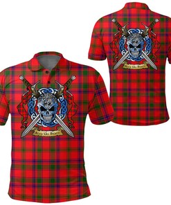Clothing - MacColl Modern Tartan Polo Shirt Celtic Scottish Warrior - Golf Shirt