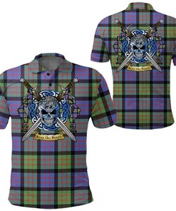 Clothing - MacDonald Ancient Tartan Polo Shirt Celtic Scottish Warrior - Golf Shirt
