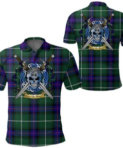 Clothing - MacDonald of the Isles Hunting Modern Tartan Polo Shirt Celtic Scottish Warrior - Golf Shirt