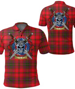 Clothing - MacDougall Modern Tartan Polo Shirt Celtic Scottish Warrior - Golf Shirt