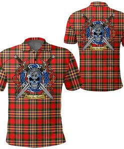 Clothing - MacGill Modern Tartan Polo Shirt Celtic Scottish Warrior - Golf Shirt