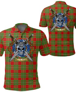 Clothing - MacGregor Modern Tartan Polo Shirt Celtic Scottish Warrior - Golf Shirt
