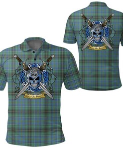 Clothing - MacInnes Ancient Tartan Polo Shirt Celtic Scottish Warrior - Golf Shirt