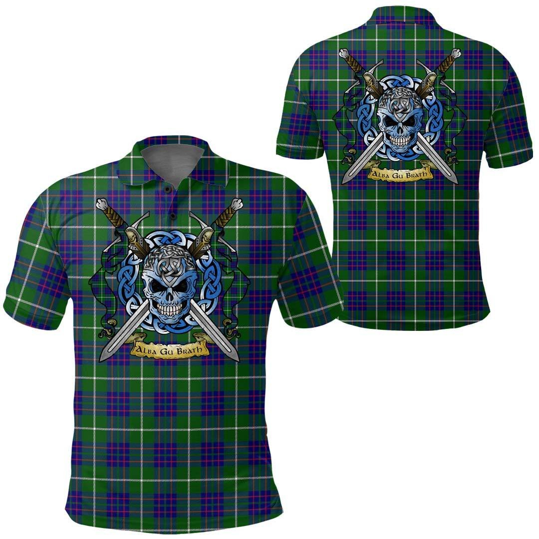 Clothing - MacIntyre Hunting Modern Tartan Polo Shirt Celtic Scottish Warrior - Golf Shirt