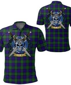 Clothing - MacKinlay Modern Tartan Polo Shirt Celtic Scottish Warrior - Golf Shirt