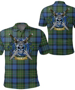Clothing - MacLaren Ancient Tartan Polo Shirt Celtic Scottish Warrior - Golf Shirt