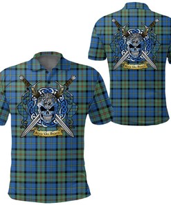 Clothing - MacLeod of Harris Ancient Tartan Polo Shirt Celtic Scottish Warrior - Golf Shirt