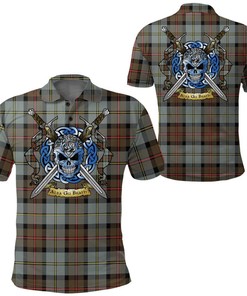 Clothing - MacLeod of Harris Weathered Tartan Polo Shirt Celtic Scottish Warrior - Golf Shirt