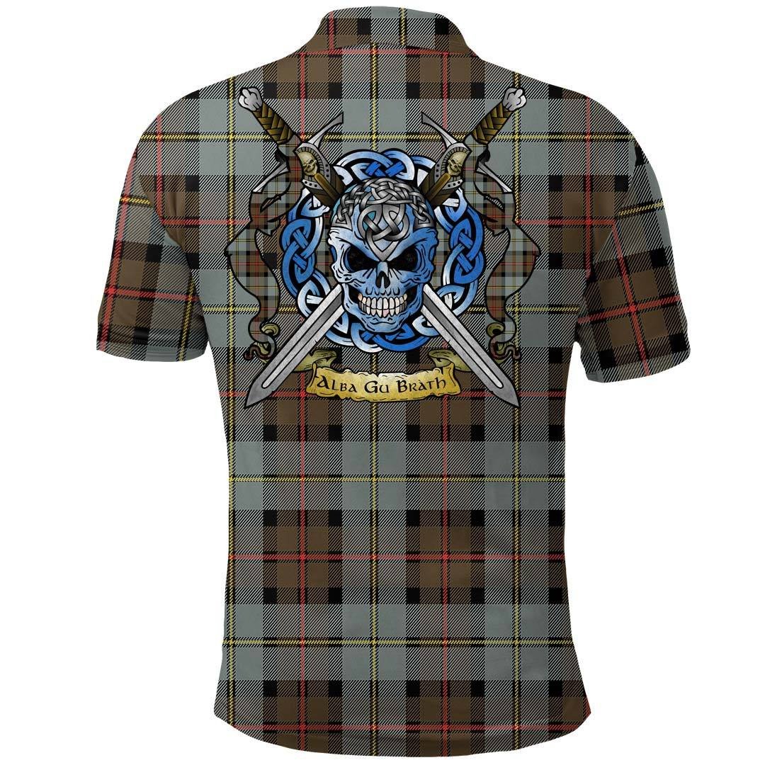 Clothing - MacLeod of Harris Weathered Tartan Polo Shirt Celtic Scottish Warrior - Golf Shirt - Image 2