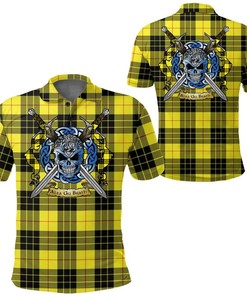 Clothing - MacLeod of Lewis Modern Tartan Polo Shirt Celtic Scottish Warrior - Golf Shirt