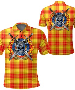 Clothing - MacLeod of Raasay Tartan Polo Shirt Celtic Scottish Warrior - Golf Shirt