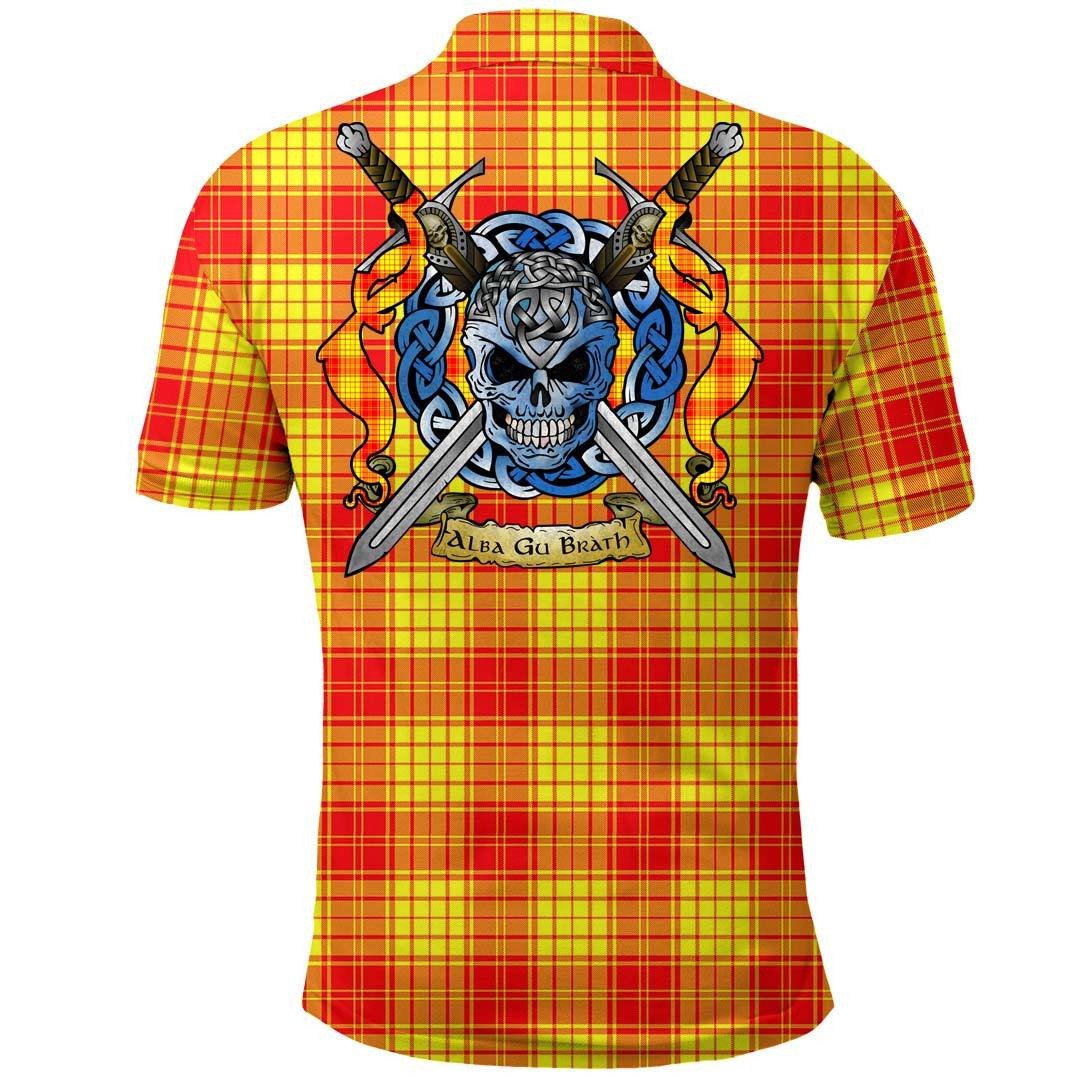 Clothing - MacLeod of Raasay Tartan Polo Shirt Celtic Scottish Warrior - Golf Shirt - Image 2