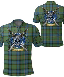 Clothing - MacMillan Hunting Ancient Tartan Polo Shirt Celtic Scottish Warrior - Golf Shirt