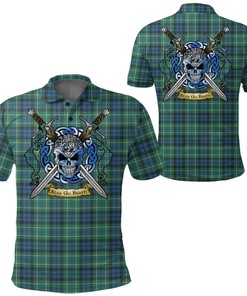 Clothing - MacNeill of Colonsay Ancient Tartan Polo Shirt Celtic Scottish Warrior - Golf Shirt