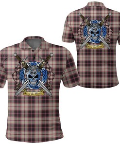 Clothing - MacPherson Hunting Ancient Tartan Polo Shirt Celtic Scottish Warrior - Golf Shirt