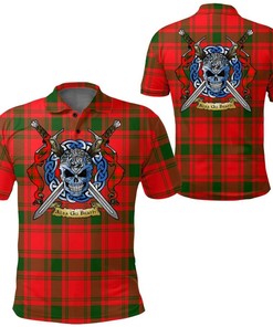 Clothing - MacQuarrie Modern Tartan Polo Shirt Celtic Scottish Warrior - Golf Shirt