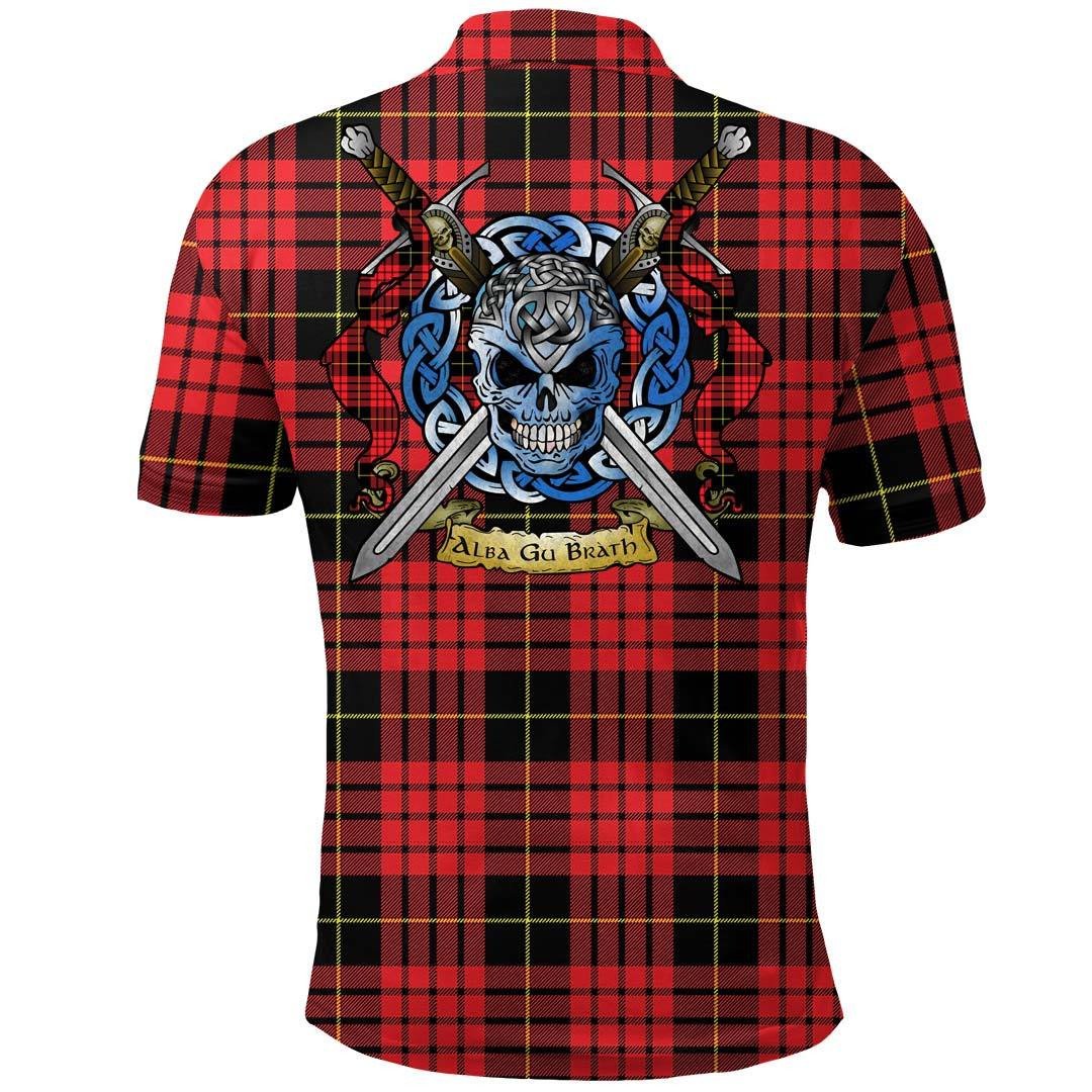 Clothing - MacQueen Modern Tartan Polo Shirt Celtic Scottish Warrior - Golf Shirt - Image 2