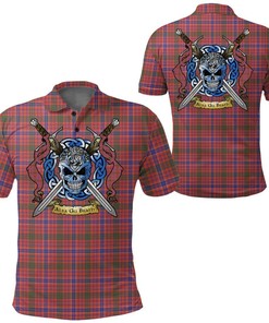 Clothing - MacRae Ancient Tartan Polo Shirt Celtic Scottish Warrior - Golf Shirt