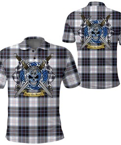 Clothing - MacRae Dress Modern Tartan Polo Shirt Celtic Scottish Warrior - Golf Shirt