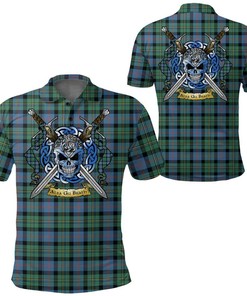 Clothing - Malcolm Ancient Tartan Polo Shirt Celtic Scottish Warrior - Golf Shirt