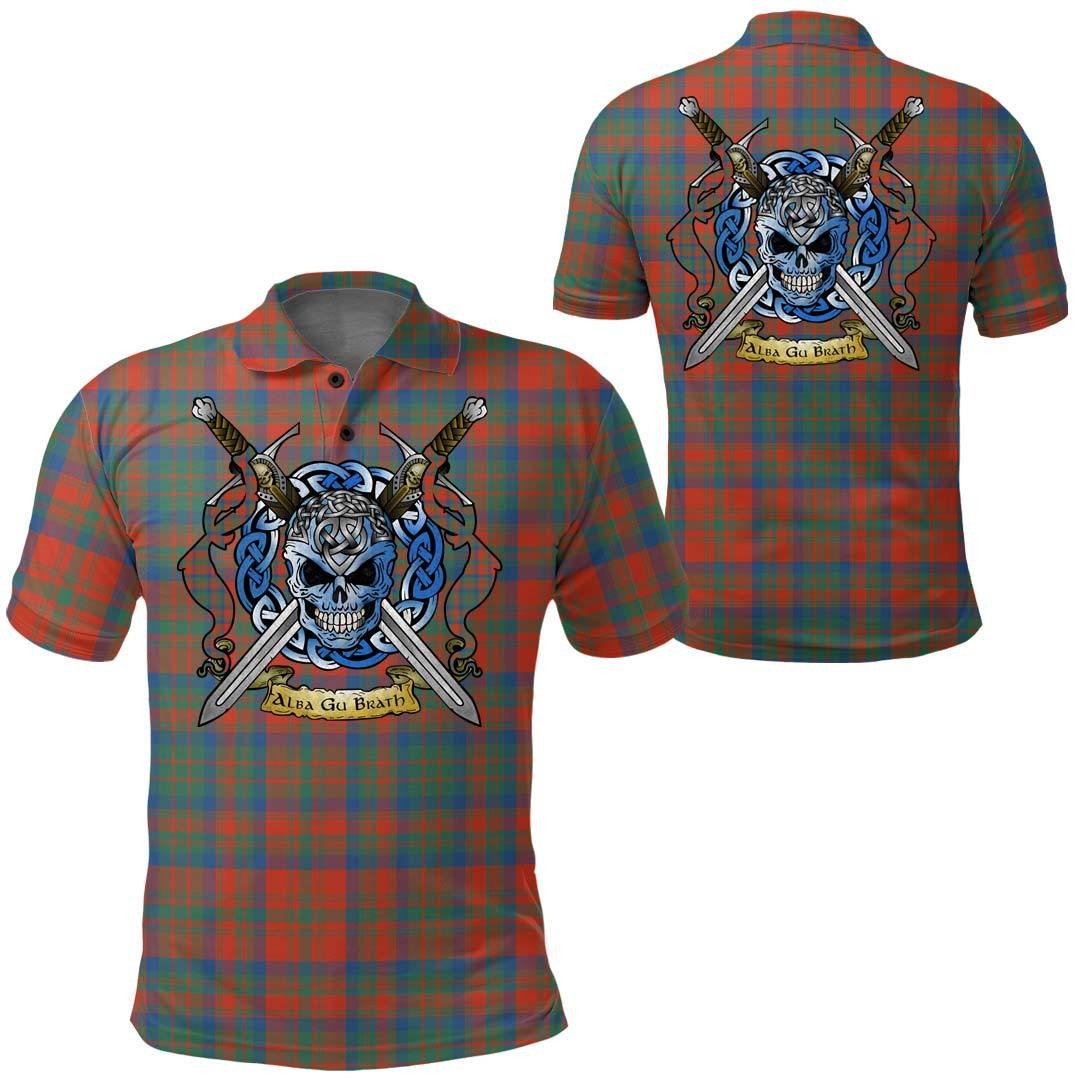 Thomson Dress Blue Tartan Polo Shirt - Alba Celtic Style