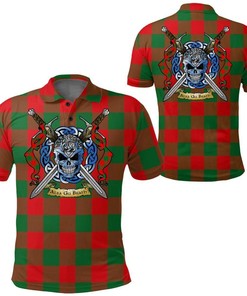 Clothing - Moncrieffe Tartan Polo Shirt Celtic Scottish Warrior - Golf Shirt