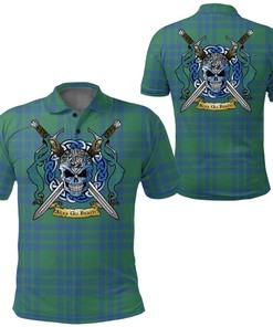 Clothing - Montgomery Ancient Tartan Polo Shirt Celtic Scottish Warrior - Golf Shirt