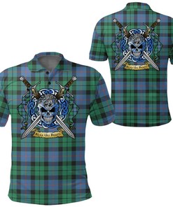 Clothing - Morrison Ancient Tartan Polo Shirt Celtic Scottish Warrior - Golf Shirt