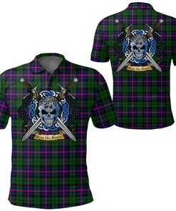 Clothing - Morrison Modern Tartan Polo Shirt Celtic Scottish Warrior - Golf Shirt