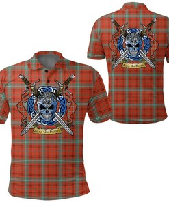 Clothing - Morrison Red Ancient Tartan Polo Shirt Celtic Scottish Warrior - Golf Shirt
