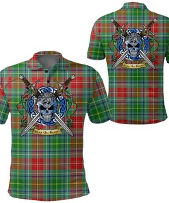 Clothing - Muirhead Tartan Polo Shirt Celtic Scottish Warrior - Golf Shirt