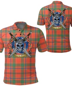 Clothing - Munro Ancient Tartan Polo Shirt Celtic Scottish Warrior - Golf Shirt