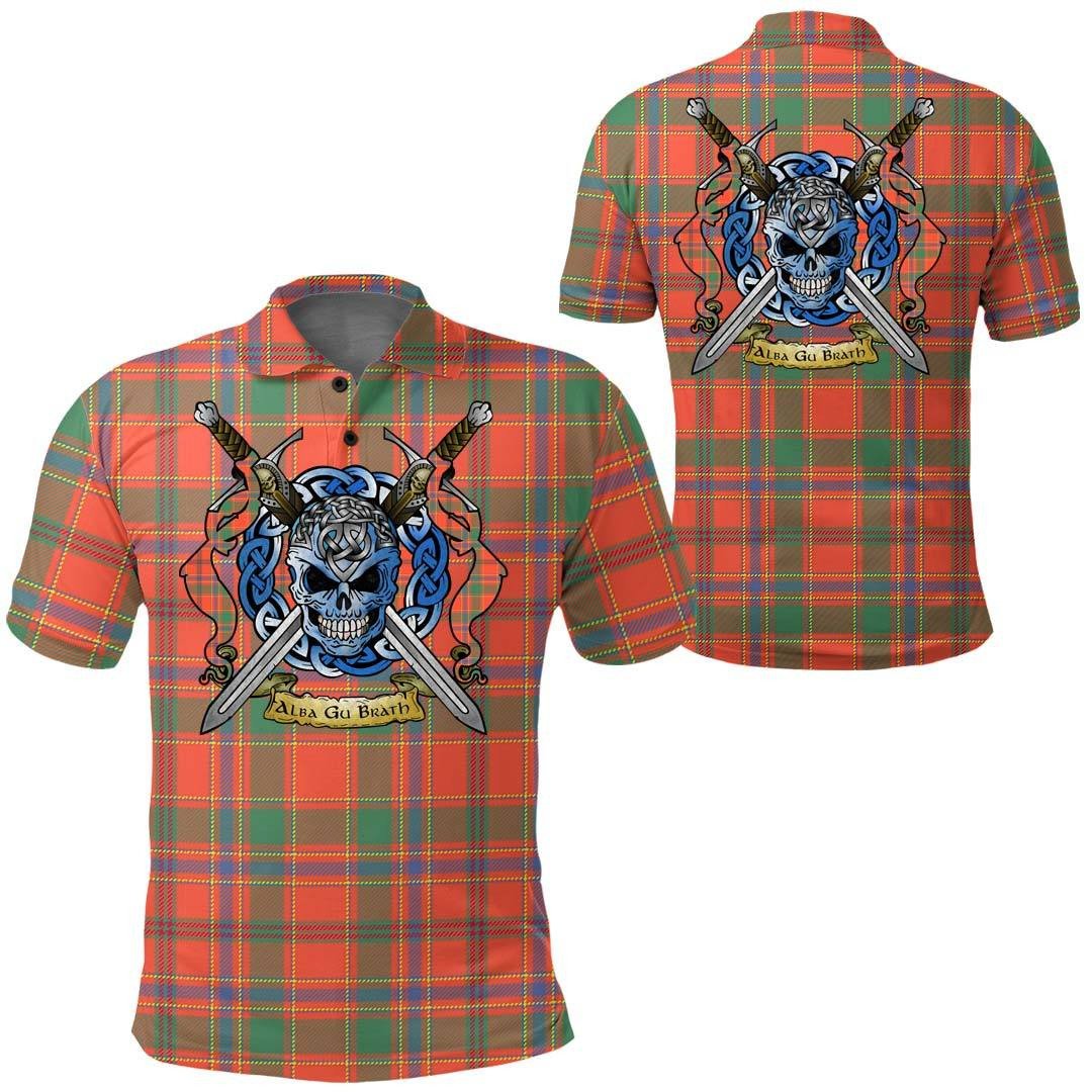 Clothing - Munro Ancient Tartan Polo Shirt Celtic Scottish Warrior - Golf Shirt